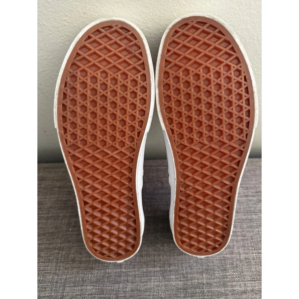 Women’s Vans  Slip-On Checkerboard Light Purple Canvas Shoes Size 7.5 *Read*